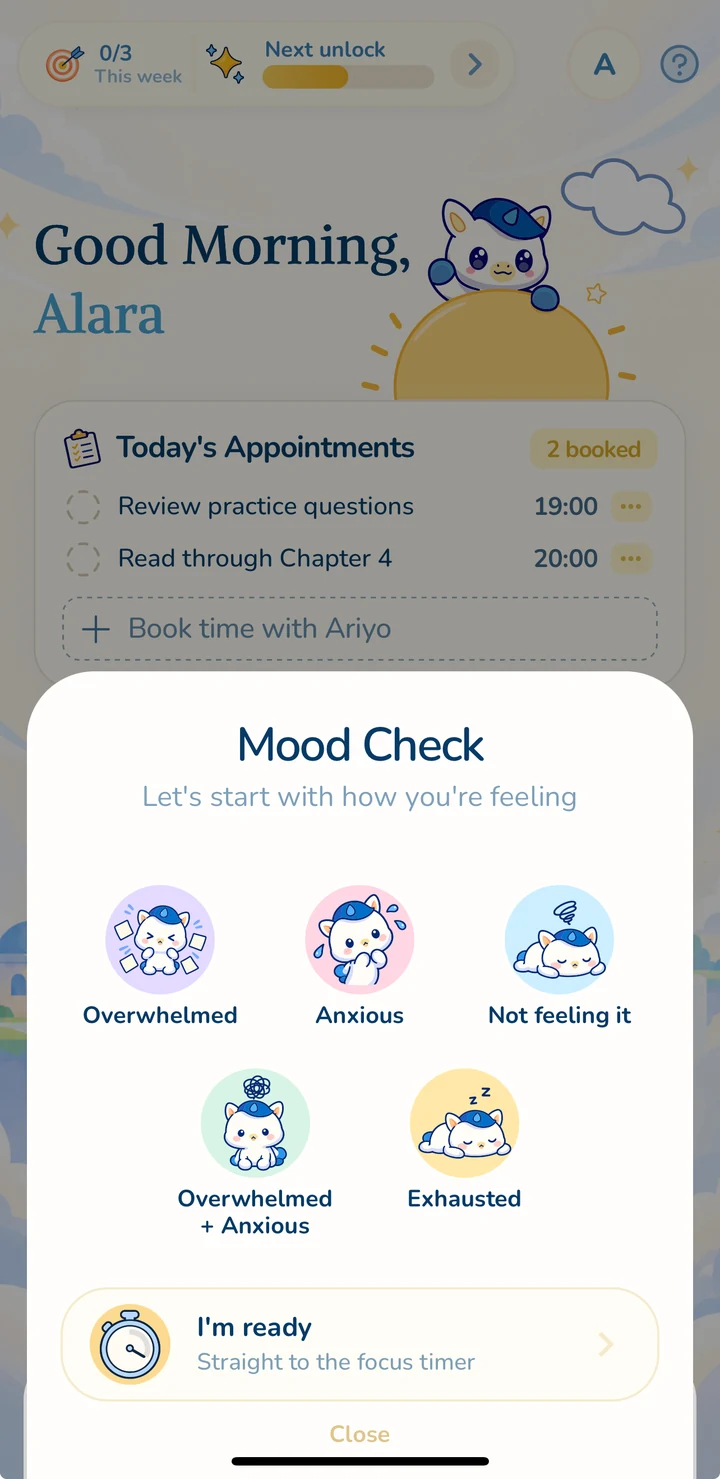 Ariyo mood check